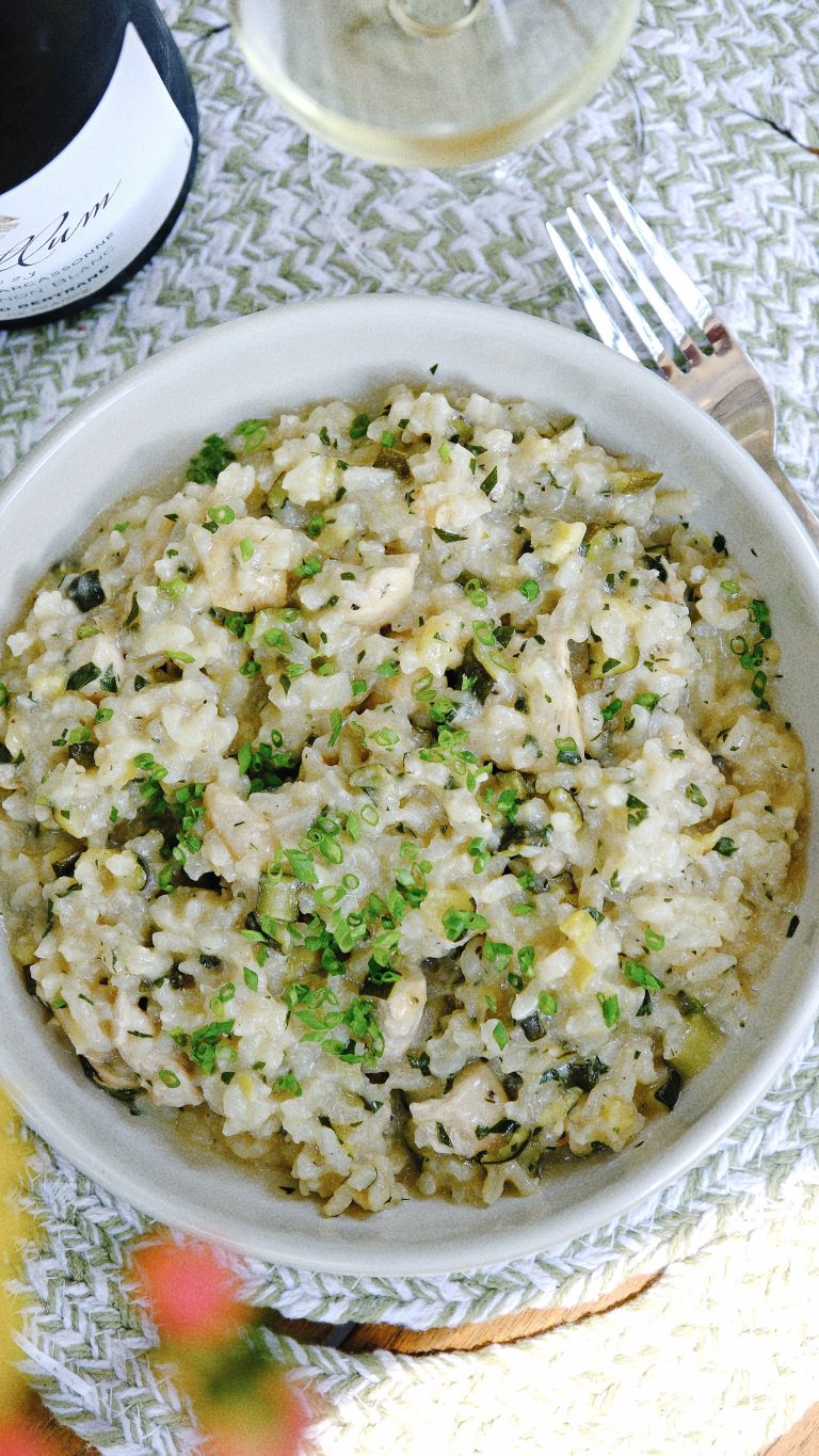 Chicken & Zucchini Risotto: A Recipe Brought Home from Maisons-Laffitte